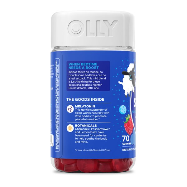 OLLY Kids Sleep Gummies, Raspberry