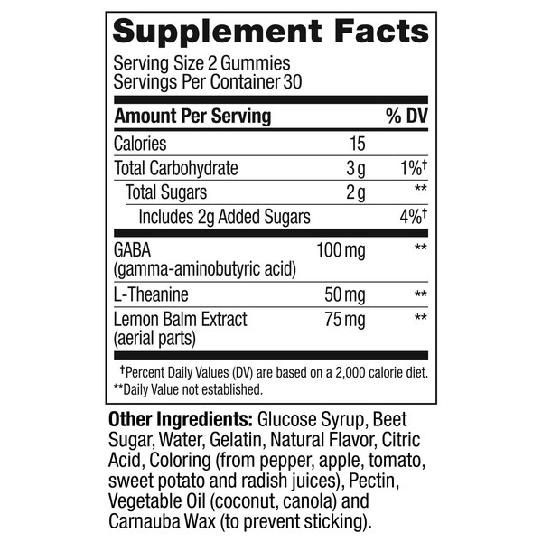 OLLY Goodbye Stress Gummies, Berry Verbena, 60 CT