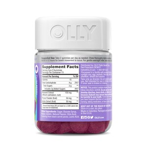 OLLY Keep it Moving Constipation Relief, Rhubarb, Prunes, Amla - Plum Berry Flavor, 30CT
