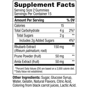 OLLY Keep it Moving Constipation Relief, Rhubarb, Prunes, Amla - Plum Berry Flavor, 30CT