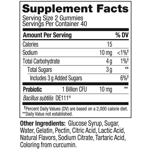 Olly Probiotic Gummy, Tropical Mango, 80 CT