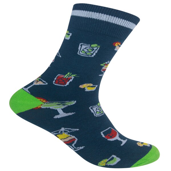 Laugh Track Cocktail Socks, 2 Pairs