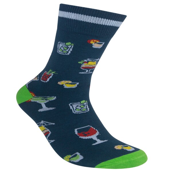 Laugh Track Cocktail Socks, 2 Pairs