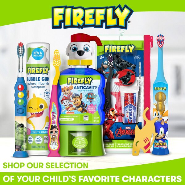 Firefly Lightup Toothbrush, 2 CT