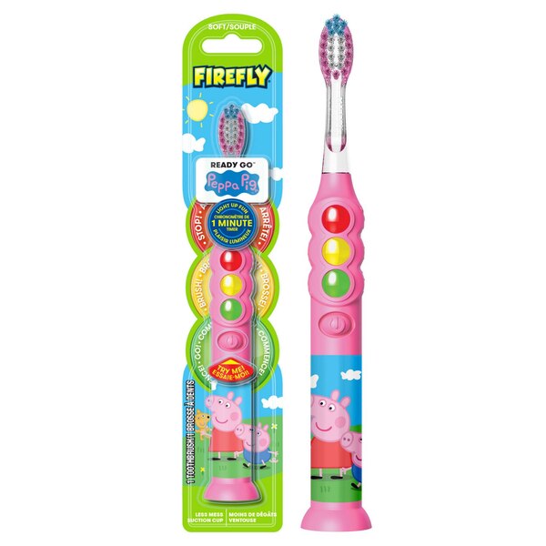 Firefly Go Light Up Timer Toothbrush, Peppa Pig, Soft Bristle