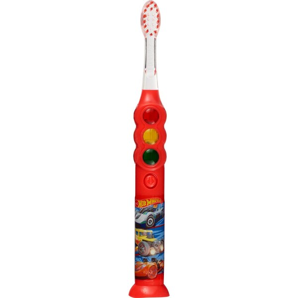 Firefly Ready Go Light Up Timer Toothbrush, Hot Wheels, Soft Bristle