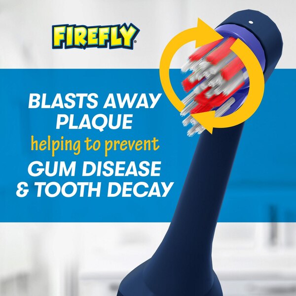 Firefly Clean n Protect Power Toothbrush, Hot Wheels, Soft