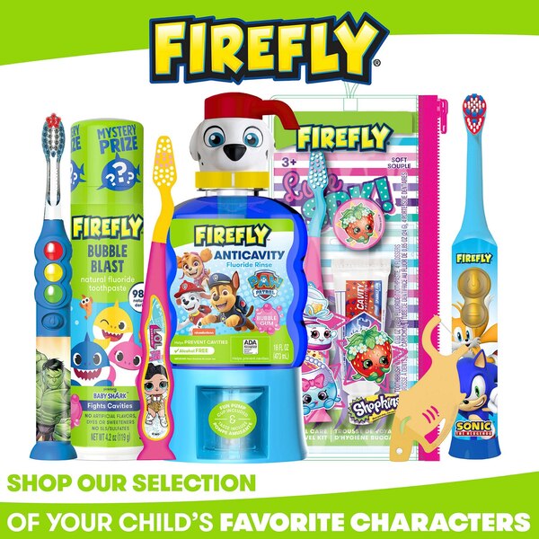 Firefly Sea N' Sound Toothbrush, Pinkfong Baby Shark, Soft