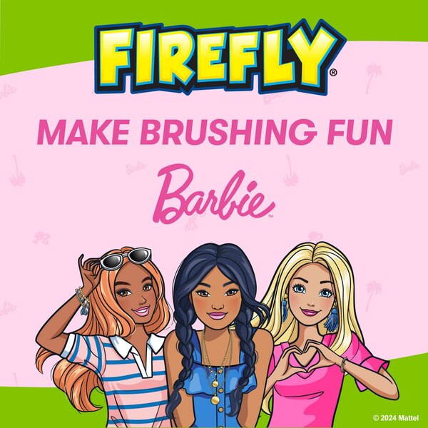 Firefly Clean n' Protect Power Toothbrush, Barbie, Soft