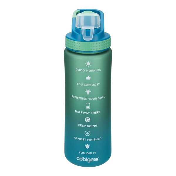 Cool Gear SubZero Soft-Touch Sports Bottle, Ombre Blue, 28 oz