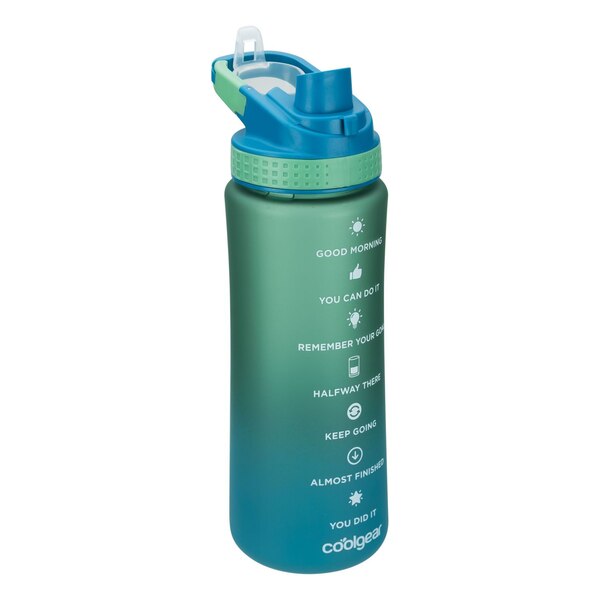Cool Gear SubZero Soft-Touch Sports Bottle, Ombre Blue, 28 oz
