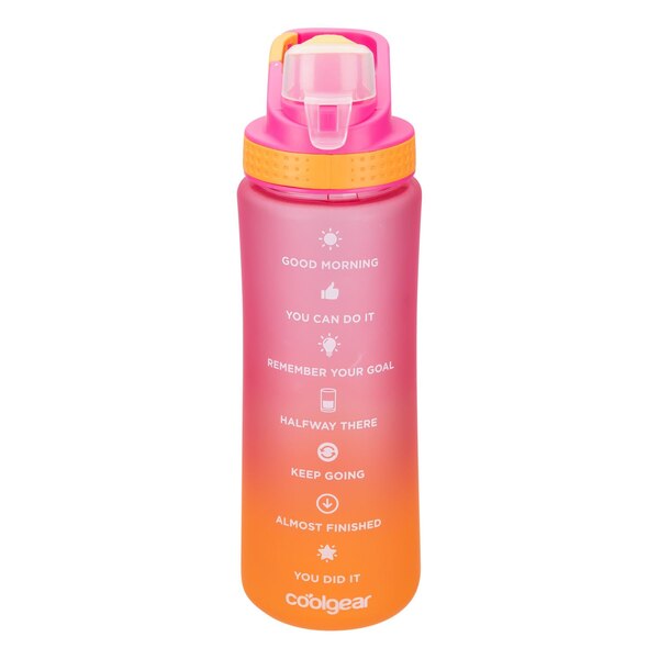 Cool Gear SubZero Soft-Touch Sports Bottle, Pink Ombre, 28 oz