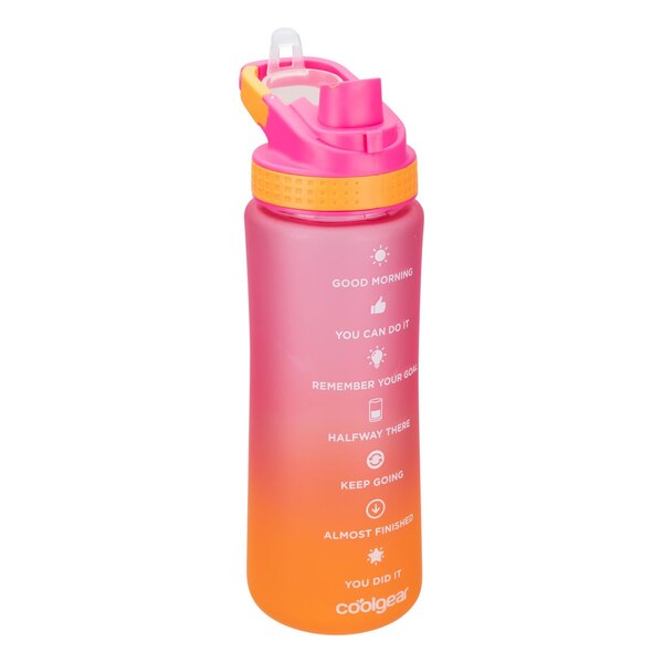 Cool Gear SubZero Soft-Touch Sports Bottle, Pink Ombre, 28 oz