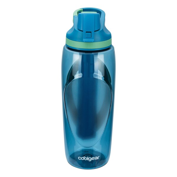 Cool Gear Gravity Chugger Sports Bottle, Blue & Green, 32 oz