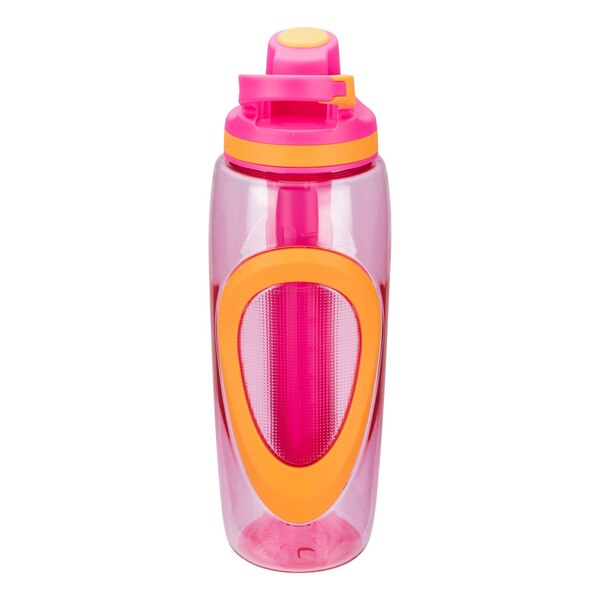 Cool Gear Gravity Chugger Sports Bottle, Pink & Orange, 32 oz