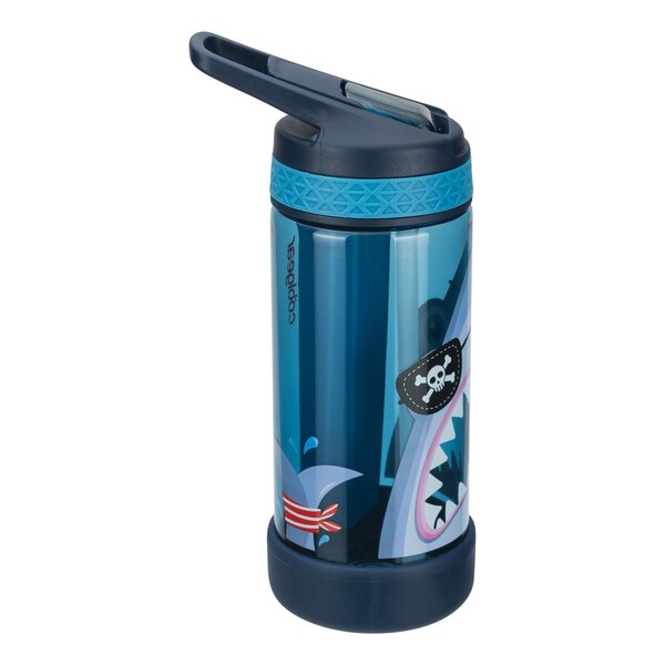 Cool Gear Pirate Shark Sipper System Water Bottle, Assorted Designs, 16 oz