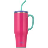 Swig Life Insulated Stainless Steel Mega Mug, Pink Colorblock, 40 oz, thumbnail image