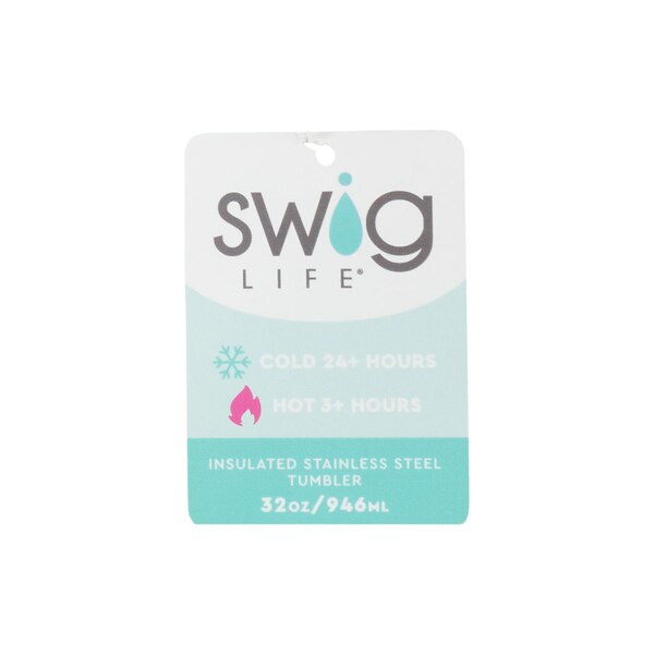 Swig Life Insulated Stainless Steel Tumbler, Floral, 32 oz