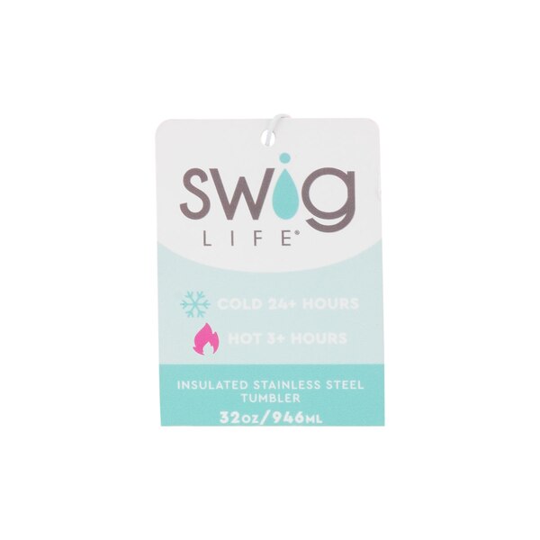 Swig Life Insulated Stainless Steel Tumbler, Pink Colorblock, 32 oz