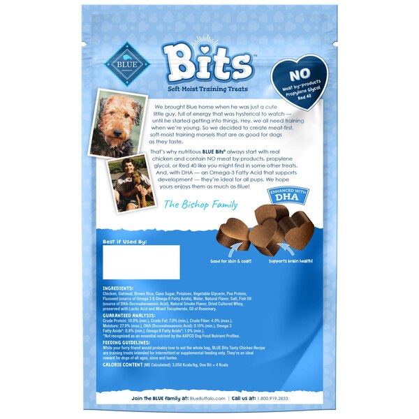 Blue Buffalo BLUE Bits Natural Soft-Moist Training Dog Treats