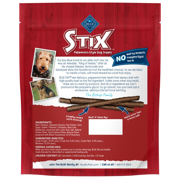 Blue Buffalo Stix, Beef Recipe