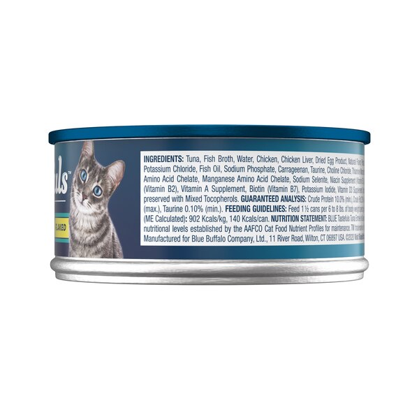 BLUE Buffalo Tastefuls Natural Tender Morsels Wet Cat Food, Tuna Entrée, 5.5 oz