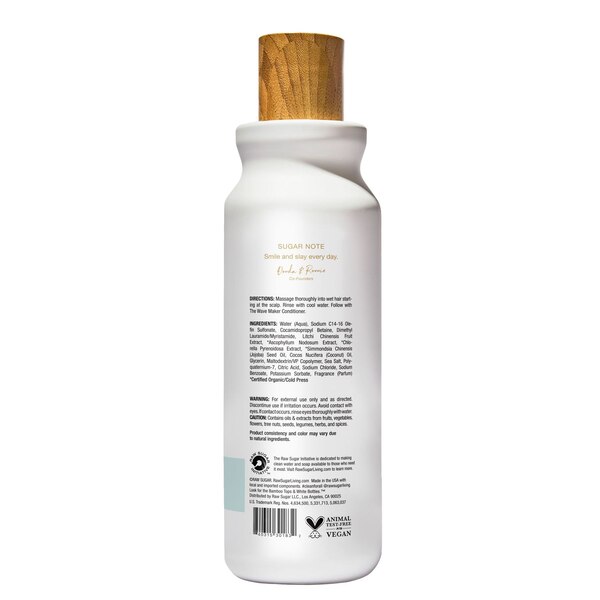 Raw Sugar The Wave Maker Shampoo, Lychee + Coconut Milk, 18 OZ