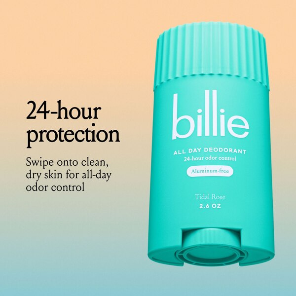 Billie All-Day Deodorant, Tidal Rose, 2.6 OZ