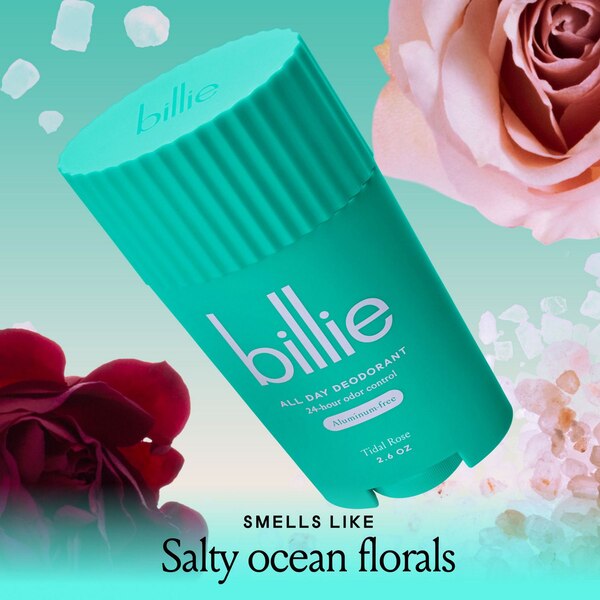 Billie All-Day Deodorant, Tidal Rose, 2.6 OZ