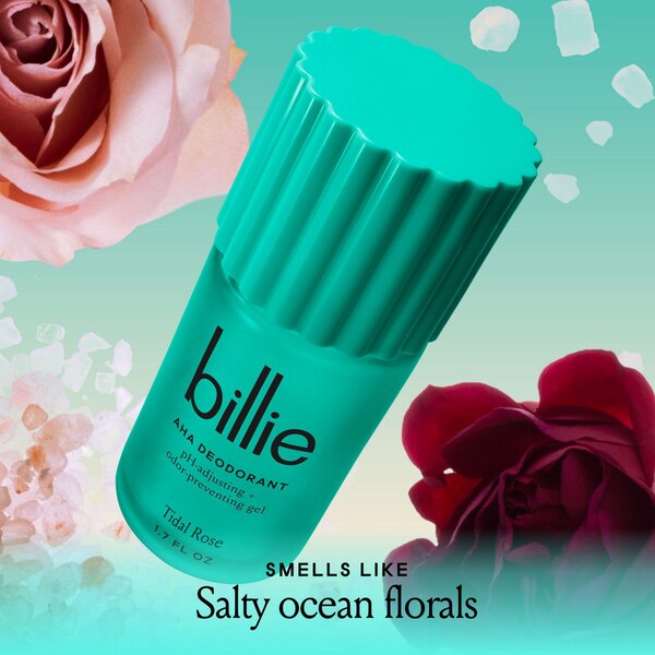 Billie AHA Deodorant, Tidal Rose, 1.7 OZ