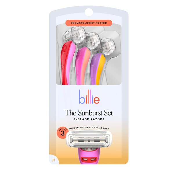 Billie The Sunburst Set Disposable Razor 3 CT