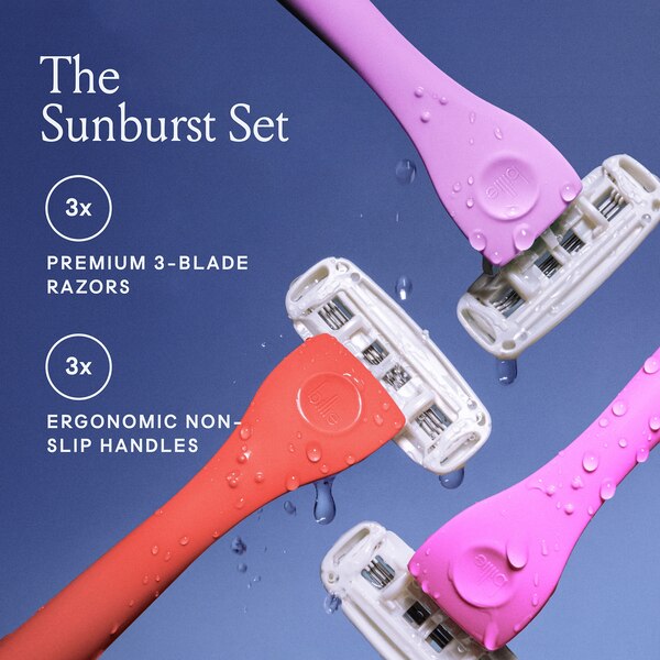 Billie The Sunburst Set Disposable Razor 3 CT