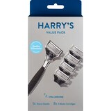 Harry's 5-Blade Razor Blade + 4 Razor Blade Refills, Ink Chrome, thumbnail image