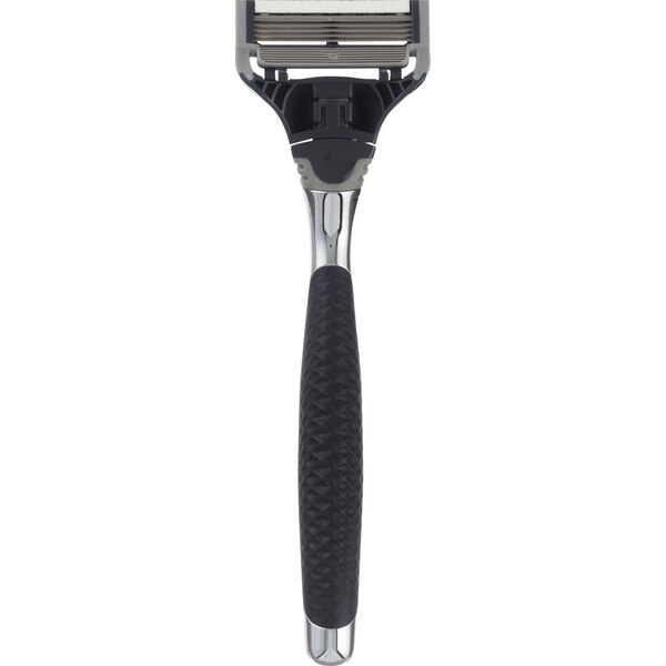 Harry's 5-Blade Razor Blade + 4 Razor Blade Refills, Ink Chrome