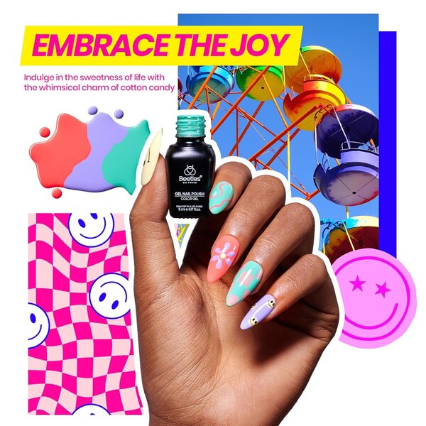 Beetles Gel Nail Polish Kit with UV Light