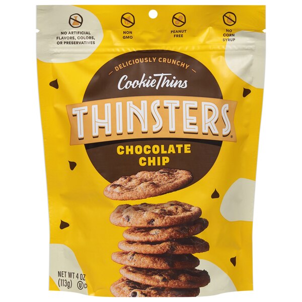Thinsters,Chocolate Chip,Cookie Thins, 4 oz