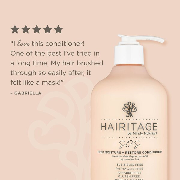 Hairitage SOS Deep Moisture and Restore Conditioner, 13 OZ