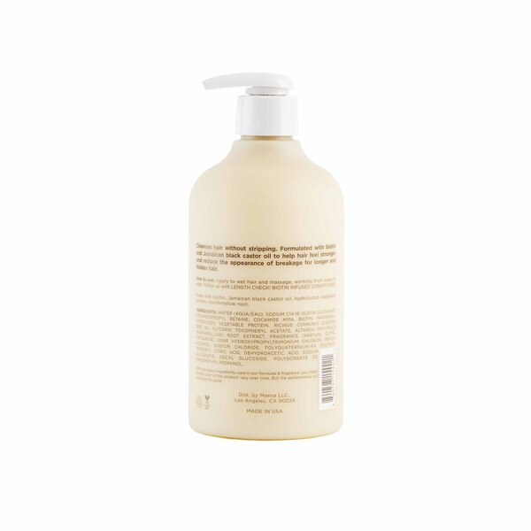 Hairitage Length Check Biotin Infused Shampoo, 13 OZ
