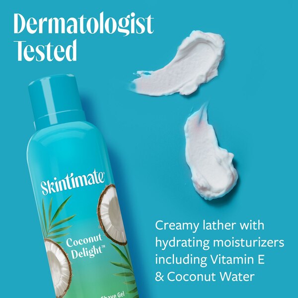 Skintimate Moisturizing Shave Gel, Coconut Delight, 7 OZ