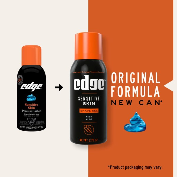 Edge Sensitive Skin Shave Gel with Aloe, 2.75 OZ