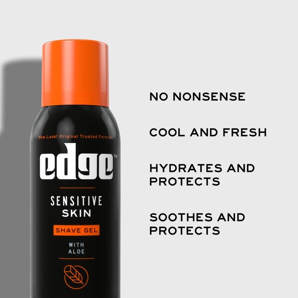 Edge Sensitive Skin Shave Gel with Aloe, 2.75 OZ