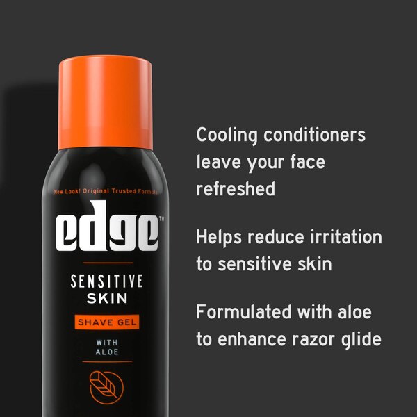 Edge Sensitive Skin Shave Gel with Aloe, 2.75 OZ