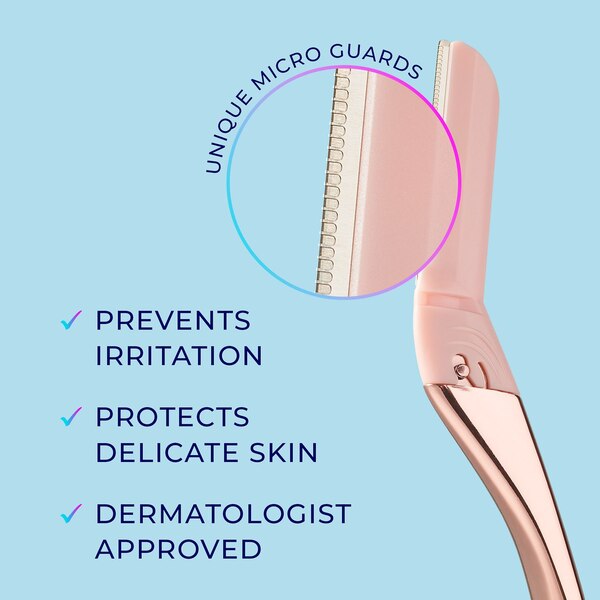 Schick Hydro Silk Dermaplaning Wand + 6 Razor Blade Refills