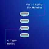 Schick Hydro Silk Moisture Care 5-Blade Razor Blade Refills, 4 CT, thumbnail image