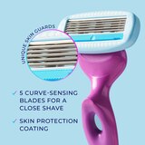 Schick Hydro Silk Moisture Care 5-Blade Razor Blade Refills, 4 CT, thumbnail image