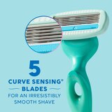 Schick Hydro Silk Sensitive Care Razor + 2 Razor Blade Refills, thumbnail image 3 of 9