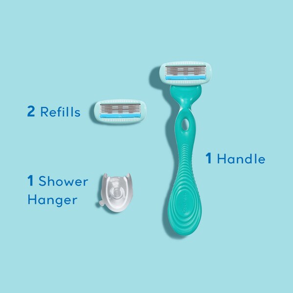 Schick Hydro Silk Sensitive Care Razor + 2 Razor Blade Refills