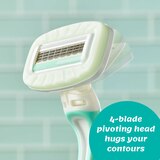 Schick Intuition Sensitive Care 4-Blade Razors, 3 CT, thumbnail image 5 of 8