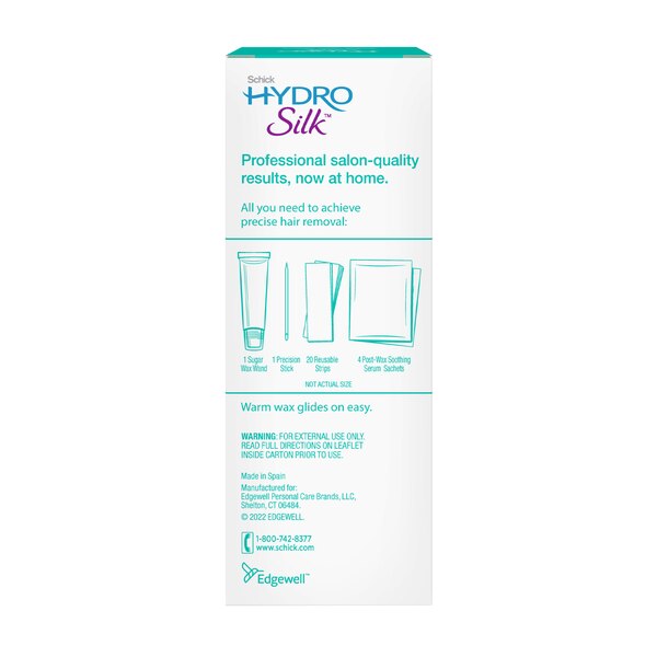 Schick Hydro Silk Easy Control Sugar Wax Wand for Face & Brow, 20 CT