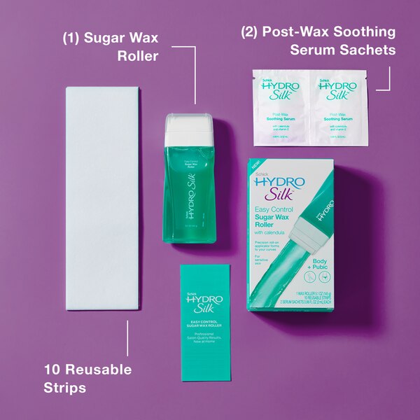Schick Hydro Silk Easy Control Sugar Wax Roller for Body & Pubic, 5.1 OZ